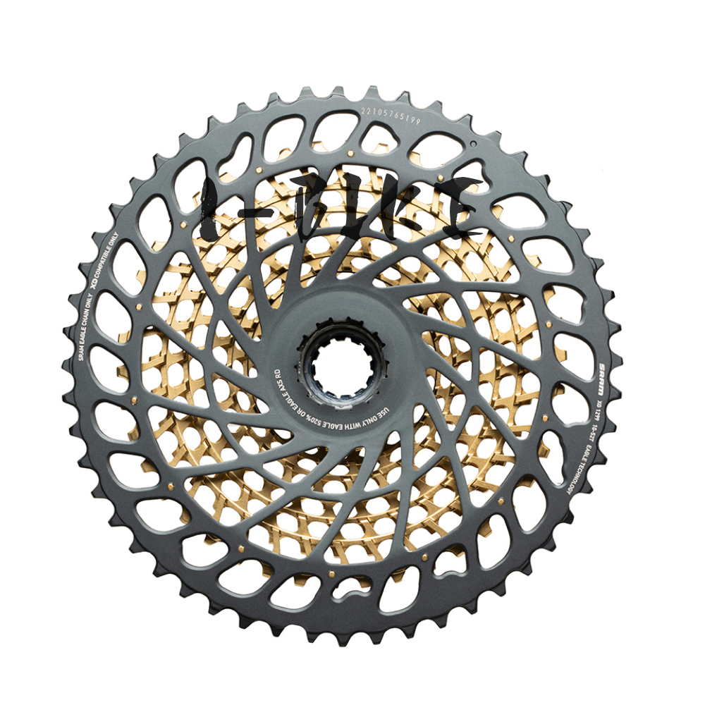 SRAM XX1 EAGLE XG-1299 CASSETTE + PC XX1 EAGLE CHAIN 12-SPEED WEAR KIT Golden