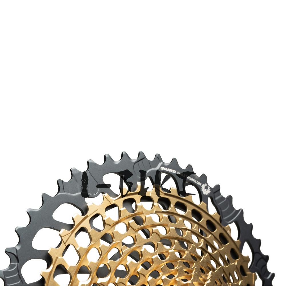 SRAM XX1 EAGLE XG-1299 CASSETTE + PC XX1 EAGLE CHAIN 12-SPEED WEAR KIT Golden