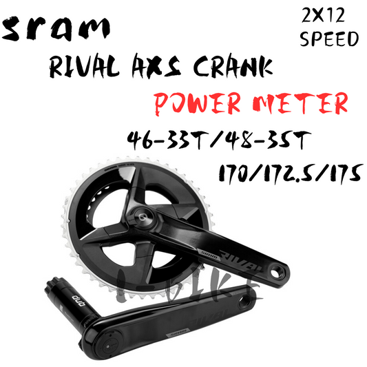 SRAM Rival DUB AXS Quarq Powermeter Crank Road 2-speed